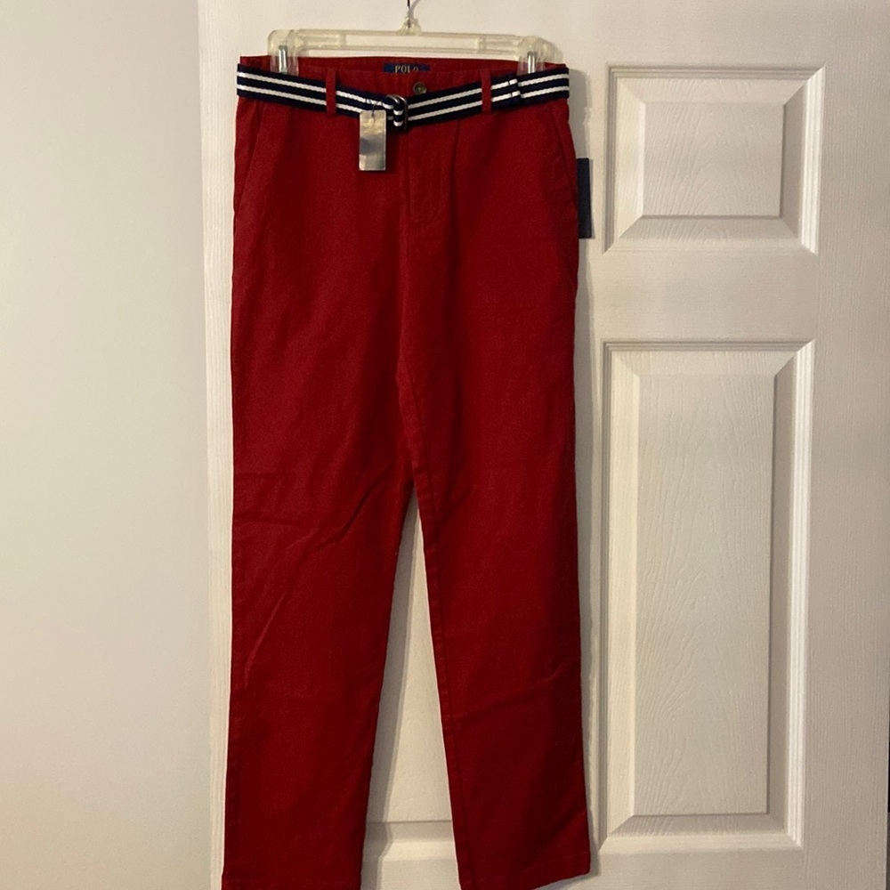 Ralph Lauren Polo pants size 16 brand new with tag beautiful Camden red color